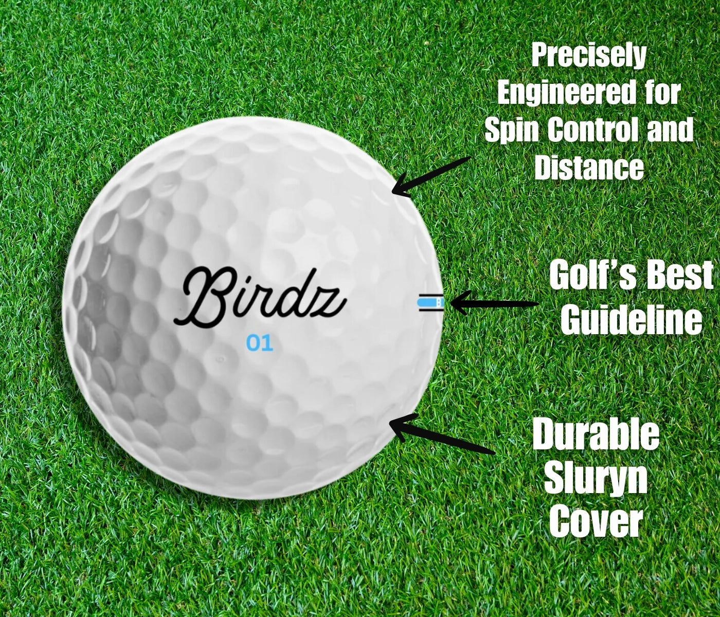 "The Birdy" - 1 Dozen Golf Balls