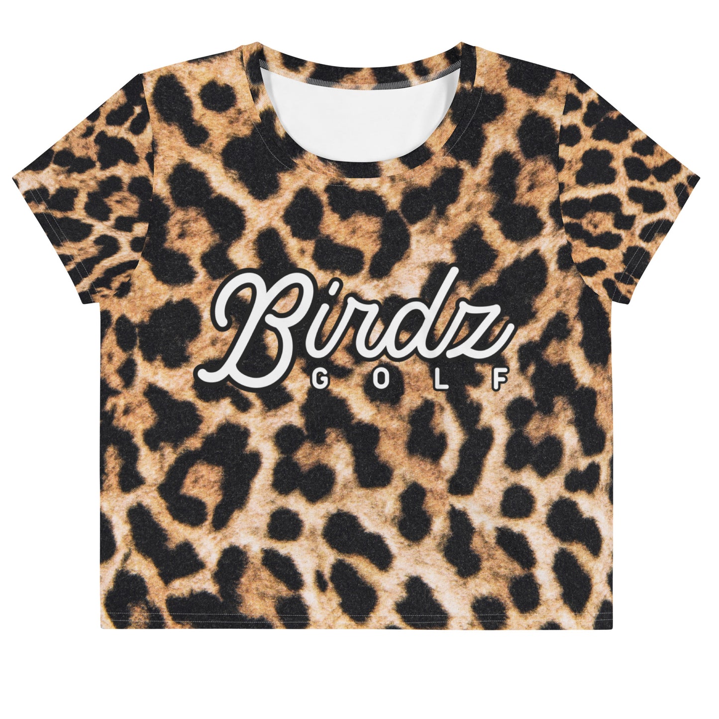 Cheetah Print Birdz Golf crop tee - Birdz Golf - BIRDZ. ONLY.