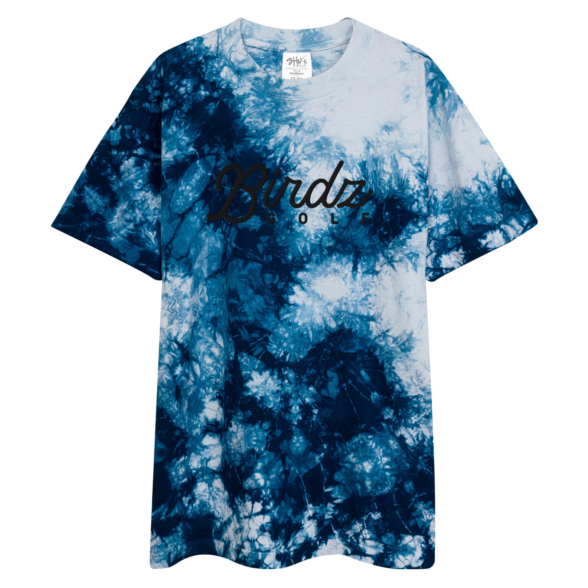 Oversized tie-dye t-shirt (Black Logo) - Birdz Golf - BIRDZ. ONLY.