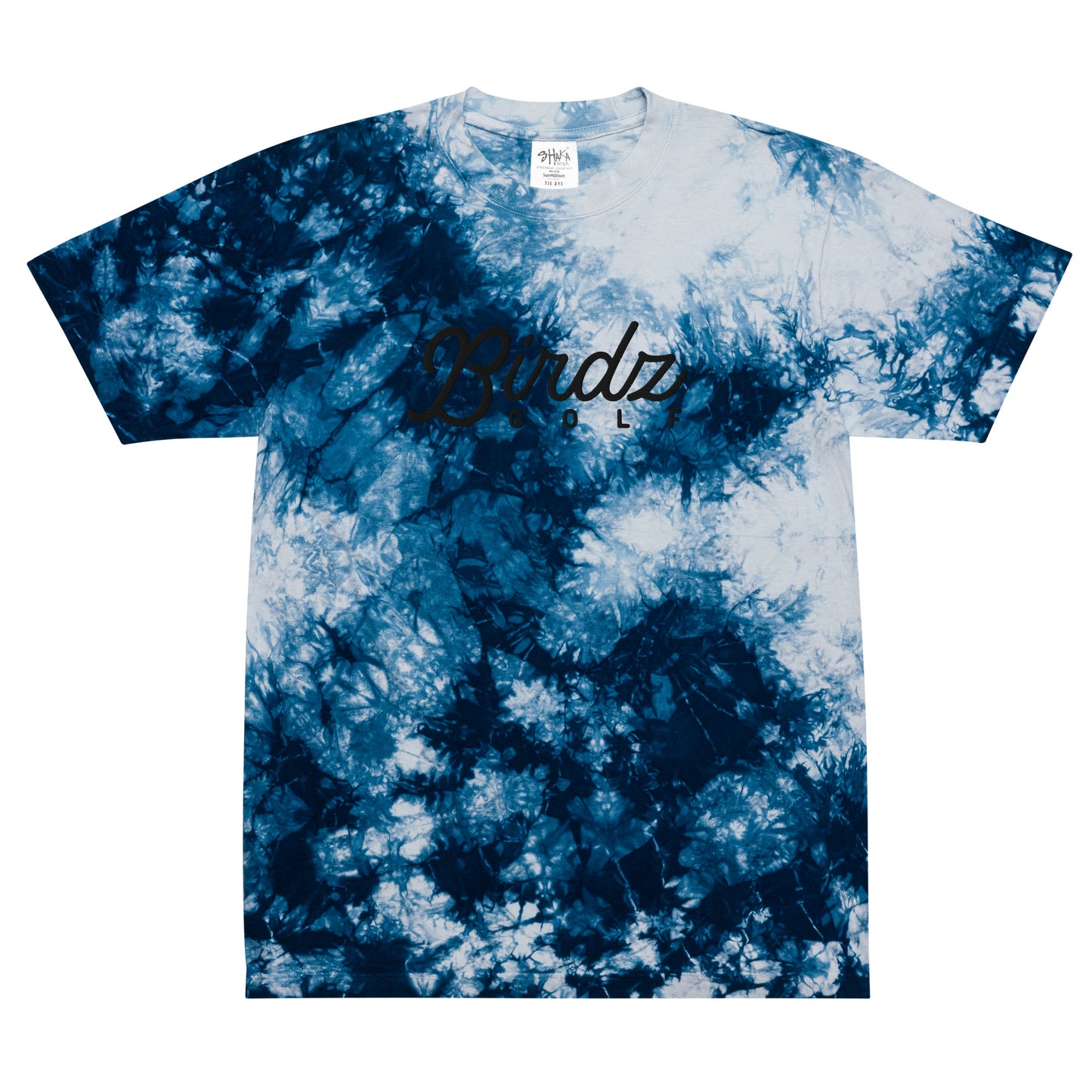 Oversized tie-dye t-shirt (Black Logo) - Birdz Golf - BIRDZ. ONLY.