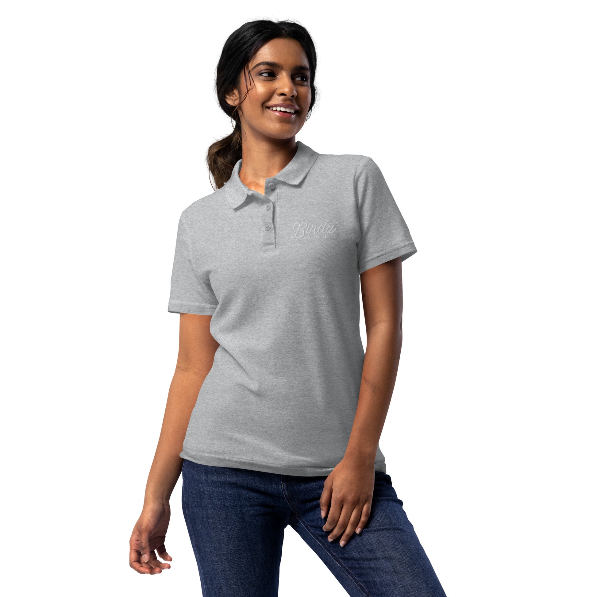 Women’s pique polo shirt - Birdz Golf - BIRDZ. ONLY.